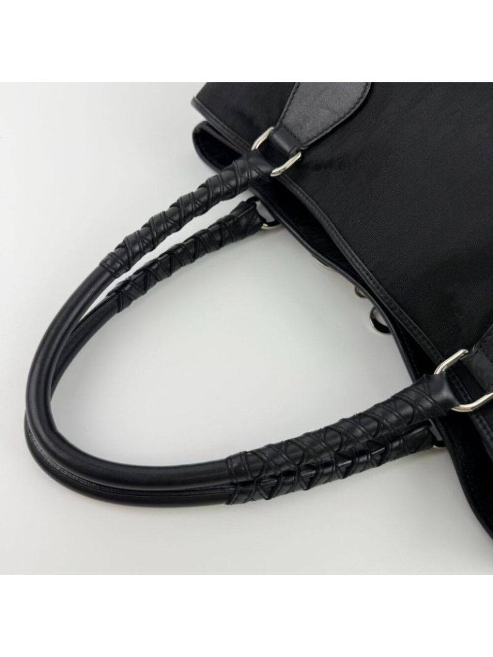 Dior Tote Black Nylon Canvas Vintage - Picture 15 of 15